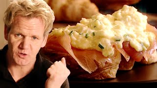 Christmas Scrambled Eggs and Smoked Salmon with Gordon Ramsay [upl. by Tnirb]