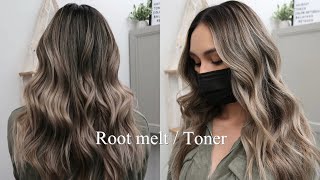 How to do a Root Melt  Toner  Matrix  Redken [upl. by Novart]