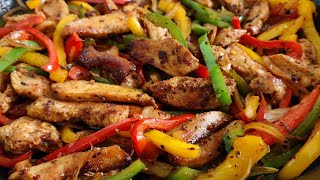 Chicken Fajitas Recipe [upl. by Sabsay]