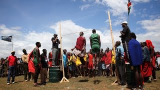 Maasaiwarrior style high jump in Africa [upl. by Jarrod]