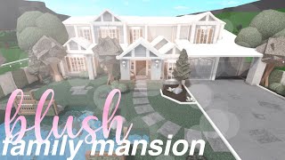 BLOXBURG  Blush Family Mansion  House Build [upl. by Edelson]