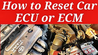 How to reset ECU or ECM of a car [upl. by Eelir]