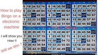 How to play Bingo on a electronic machine [upl. by Tomasina984]