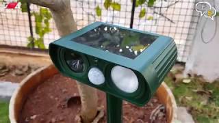 Ultrasonic Solar Powered AnimalRodent Repeller [upl. by Aitsirhc610]