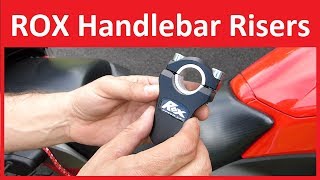 Rox Speed FX Motorcycle Handlebar Risers Installation and Overview  Honda nc700x [upl. by Osswald271]