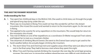 Tine And The Faraway Mountain  Question Answer  Gulmohar  Class 4  Chapter 3  Answer Key [upl. by Bethezel799]