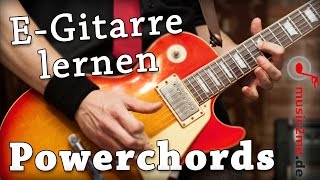 EGitarre lernen für Anfänger  Powerchords  der ultimative Guide [upl. by Yelssew]