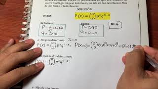 Distribución Binomial Ejercicio [upl. by Nylirek]