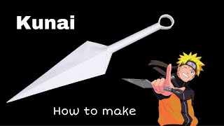 How to Make Kunai from Paper  Origami Naruto  Origami  Ninja Weapon  Paper Craft [upl. by Nomal]