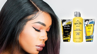 HOW TO USE GOT2B GLUED GEL FOR LACE FRONT WIGS  BeautyandMarie [upl. by Calandra]