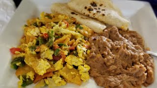 How to make MIGAS A LA MEXICANA ❤ crispy corn tortilla chips with eggs [upl. by Camey503]