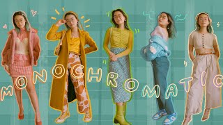 monochromatic outfit ideas 🌈🧚🏼‍♂️✨ [upl. by Noak]