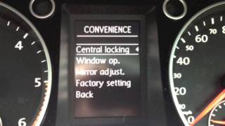 VW auto door lock amp unlock function  quotHow toquot set up [upl. by Ssitruc]