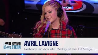 Avril Lavigne Performs an Acoustic Medley on the Stern Show 2013 [upl. by Nameerf]