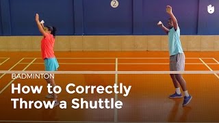 Basics Exercises with the Shuttlecock  Badminton [upl. by Eimmaj]