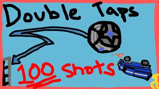 The BEST Double Tap Training Packs 100 Shots  Tutorial  Rocket League [upl. by Lekzehcey]