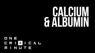 Correction of Calcium for Albumin  One Critical Minute 1CM [upl. by Adolphe]