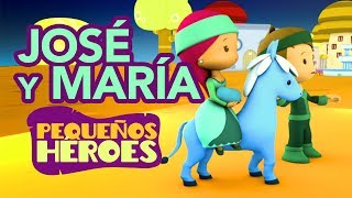 HISTORIAS DE LA BIBLIA PARA NIÑOS 📖🤱🏻  JOSE Y MARIA  PEQUEÑOS HEROES [upl. by Gael]