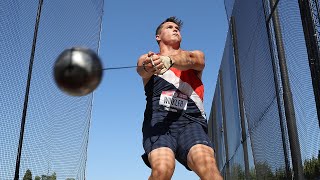 Rudy Winkler launches hammer 2714 shatters 25yearold American record and punches ticket to Tokyo [upl. by Innad886]