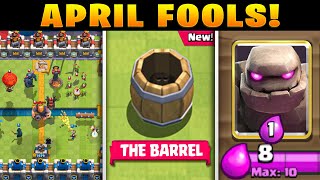 Every Clash Royale April Fools Prank [upl. by Boarer]