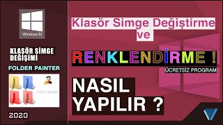 Klasör Simge Değiştirme ve RENKLENDİRME ücretsiz I Windows 11 [upl. by Oijres859]