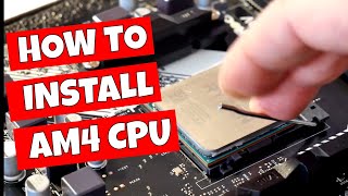 How To Install AMD AM4 Ryzen CPU For Beginners [upl. by Kcirdef]