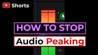 HOW TO STOP AUDIO PEAKING just one SETTING shorts [upl. by Raman]