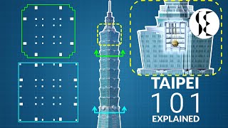 Taipei 101  Structural Engineering Explained [upl. by Ettenahc]