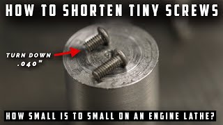 Shortening Small Screws [upl. by Hut716]