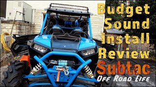 UTV Sound System On A Budget  Install And Review [upl. by Woodward]