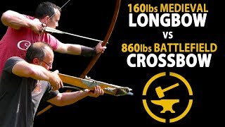 Medieval Warbow vs Windlass Crossbow  Speed Accuracy [upl. by Gisele10]