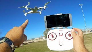 Syma Z3 720p HD FPV Drone Flight Test Review [upl. by Nairb342]