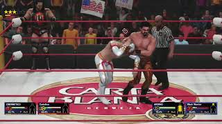 Cibernético y Caristico vs Averno y Black Warrior en WWE 2k22 [upl. by Herminia]