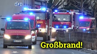 Großbrand in Hilden  Einsatzfahrten Feuerwehren und Rettungsdienst Kreis Mettmann I Großeinsatz [upl. by Rebekkah785]