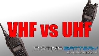 VHF vs UHF  Whats the difference [upl. by Vachill]