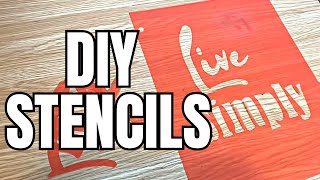 Easy DIY  Create Your Own Custom Stencils for Crafting [upl. by Grati470]