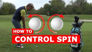 HOW TO CONTROL the SPIN of the GOLF BALL  create backspin or topspin [upl. by Stets]