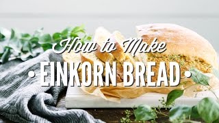 Homemade Einkorn Bread [upl. by Akahs]