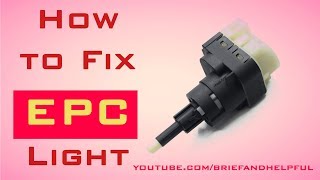 How to Fix EPC Light [upl. by Eniamreg]