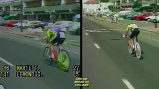 Tour de France 1989  21ème et dernière étape CLM  Greg LeMond versus Laurent Fignon [upl. by Schofield]