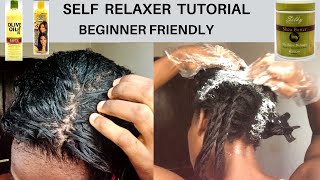 How To Apply Relaxer At Home  Beginner Friendly [upl. by Hewart]