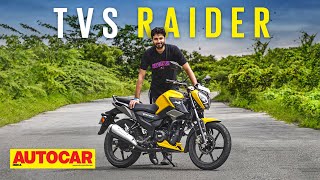 2021 TVS Raider review  The cool commuter  First Ride  Autocar India [upl. by Nossah]