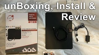 HDTV Digital Antenna  Unbox Install Review  U Must Have [upl. by Vidal]