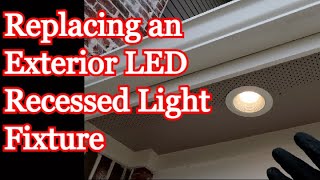 How to Replace Exterior Recessed Light Fixture [upl. by Eidurt]