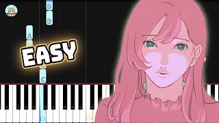 full YOASOBI  quotRacing Into the Night Yoru ni Kakeruquot  EASY Piano Tutorial amp Sheet Music [upl. by Euqinomod]