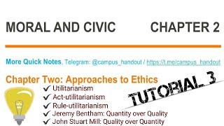 Moral and Civics Chapter 2  Part 3 [upl. by Epoh]