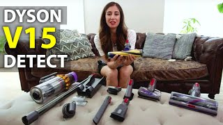 Everything You Need to Know about the Dyson V15 Cordless Vacuum [upl. by Akinaj]