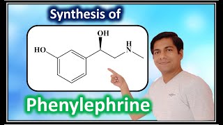 Synthesis of Phenylephrine Medicinal Chemistry I Phenylephrine synthesis [upl. by Arrais]