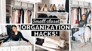 10 Small Closet Organization Hacks That Will TRANSFORM Your Space [upl. by Gnues]