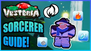 Vesteria  Sorcerer Guide StatsSkills Equipment and More [upl. by Eslud]